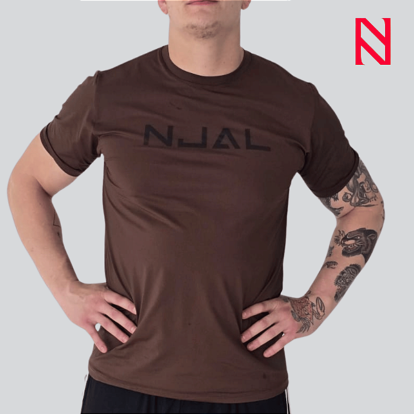 Camiseta Dryfit Marrom