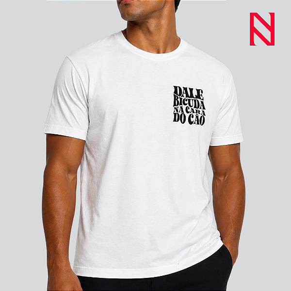 Camiseta Marculina Irmã marluce Dale Bicuda Branca