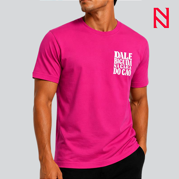 Camiseta masculina Irmã Marluce Dale Bicuda Rosa
