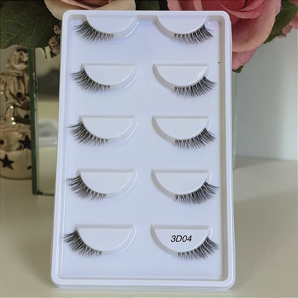 Cílios postiços premium 3D #04