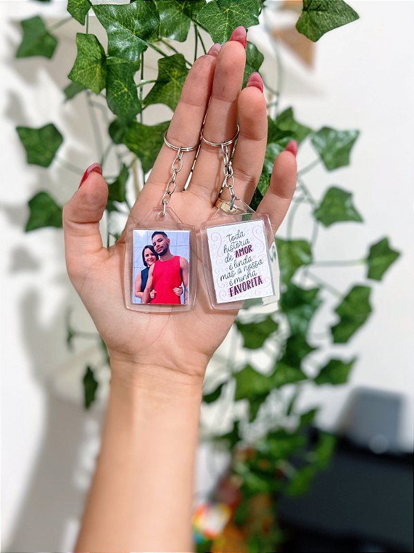 Chaveiro personalizado em acrílico