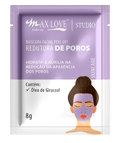 MASCARA FACIAL REDUTORA DE POROS SACHE - MAX LOVE