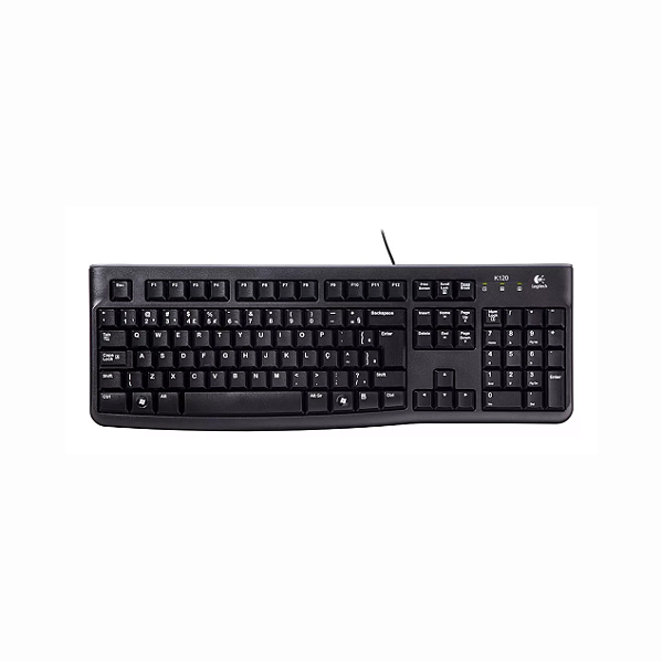 Teclado Logitech Preto c/ Fio - K120