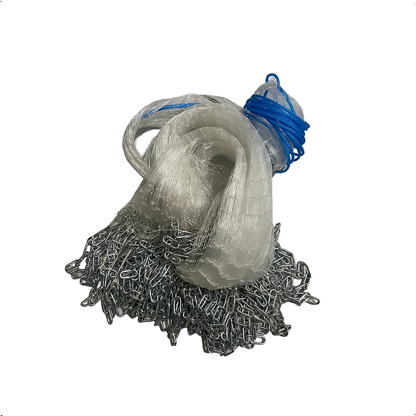 Tarrafa Argola Corrente de Aço Malha 6,0cm