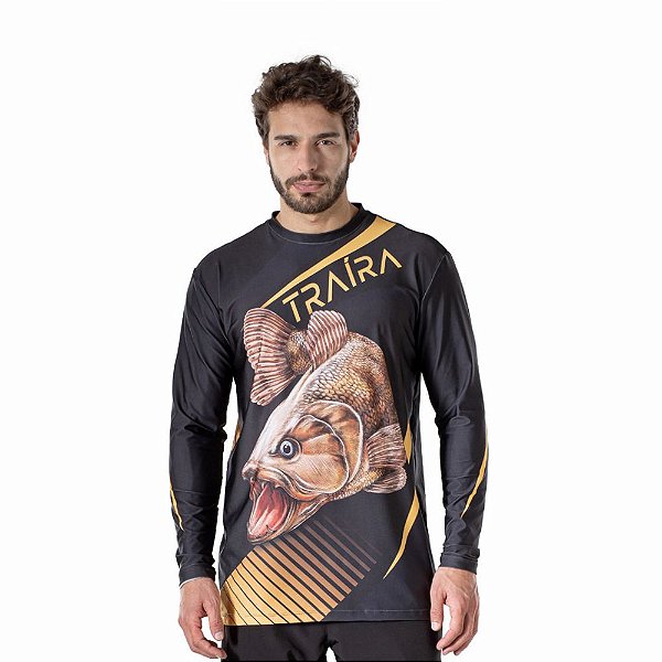 Camiseta Básica Traíra Amarela UV50+