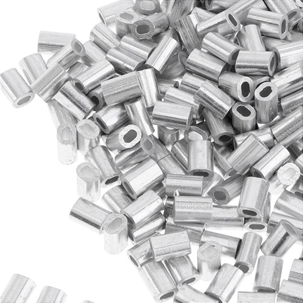 Alumínio Pesca Crimp Mangas, Pesca Barril, Crimping Loop, Linha Crimping Tube,