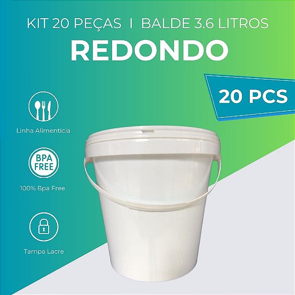 Balde 3.6L - 20 Peças