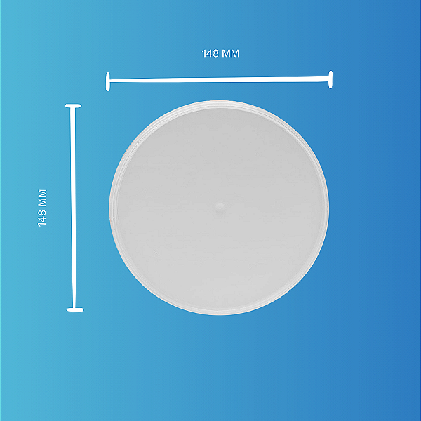 Balde 1.8L Transparente com Tampa Lacre - 15 peças