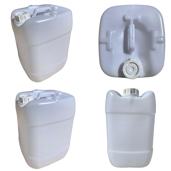 Bombona Natural de 20 Litros Nova com Tampa Lacre Atóxico - Kit 04 Peças