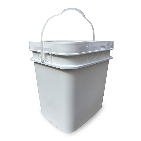 Balde para Alimento 15 L Retangular com Tampa Lacre
