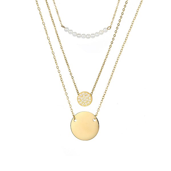 Colar Gargantilha Multicamadas