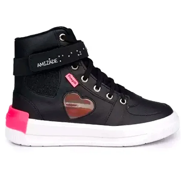 Tênis Infantil Pampili Menina Casual Cano Alto