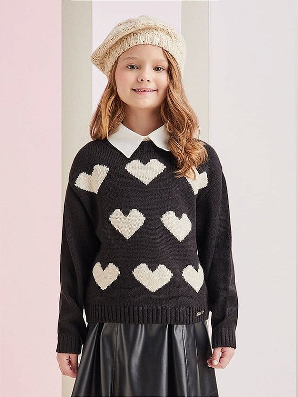 CASACO PRETO DE TRICOT