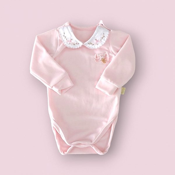 Body Longo Baby Feminino Rosa 14724