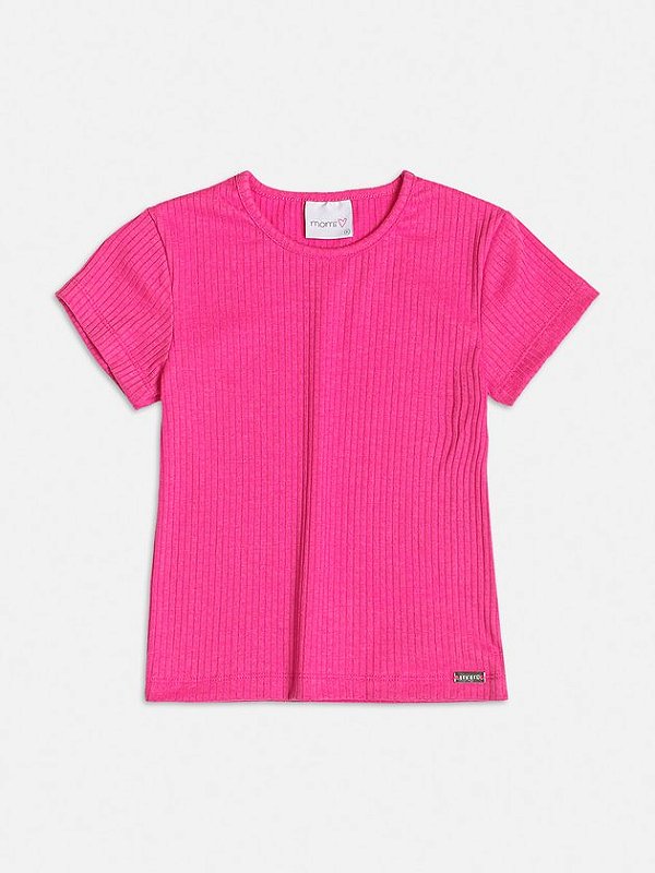 Blusa Básica Canelada Pink