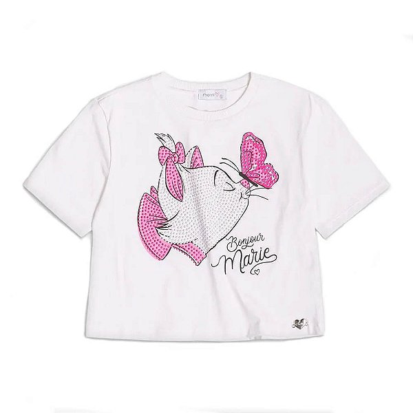 Blusa Infantil Feminina Momi Marie Com Strass
