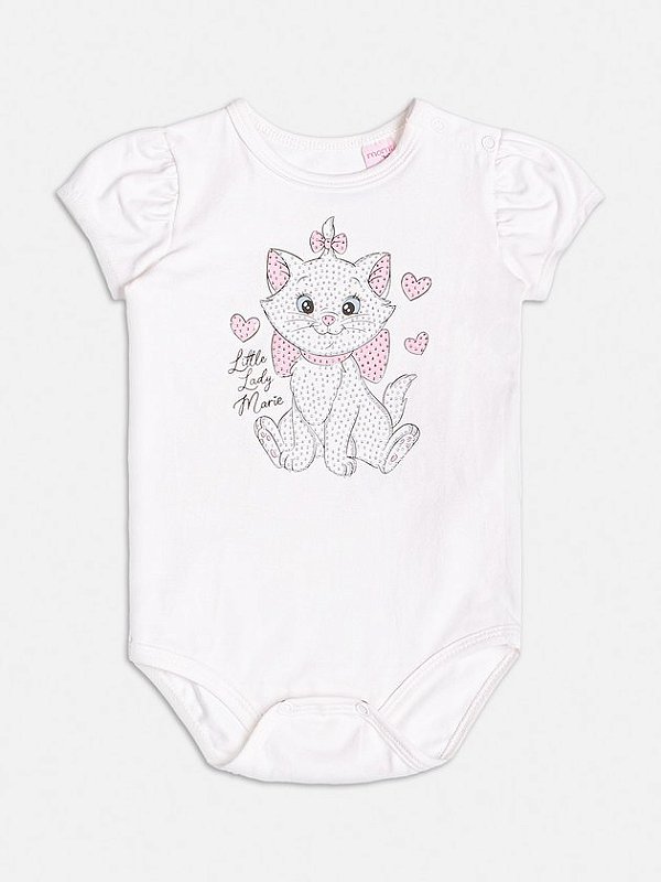 Body com Estampa da Gata Marie e Strass momi