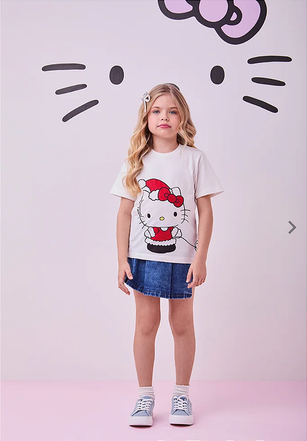 Blusa Momi Hello Kitty Strass