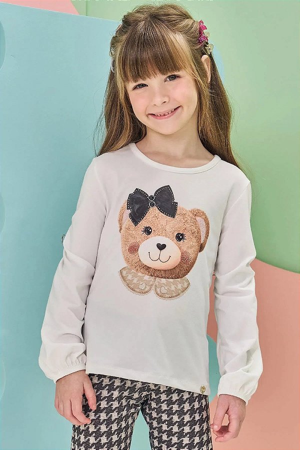 Blusa em Malha Comfy Kukiê Infantil Menina