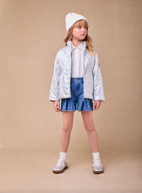 Jaqueta Puffer Metalizada anime