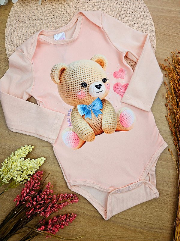 Body em Cotton Bebê Menina kukie