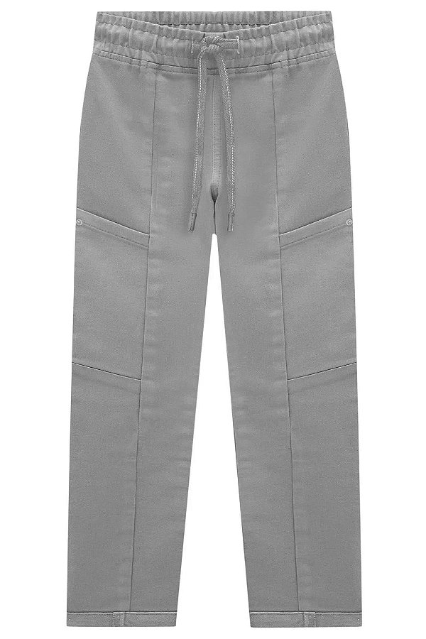 Calça Comfy em Sarja Soft com Elastano LucBoo Infantil Menino