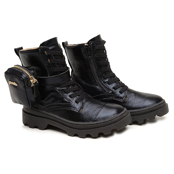 Bota Infantil Feminino Preta Moonshine