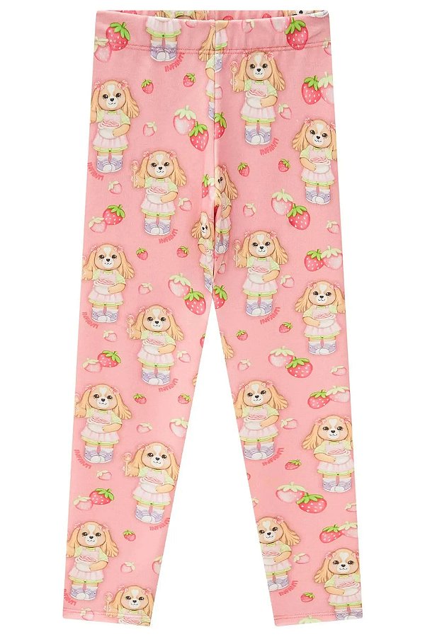 Calça Legging em Molecotton infanti Infantil Menina