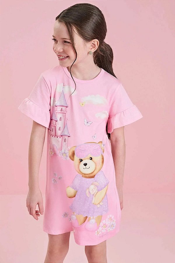 Camisola em Malha Comfy Infanti Infantil Menina