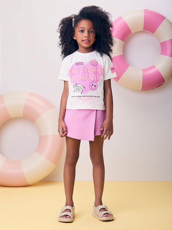 Blusa Funny Off com Strass momi
