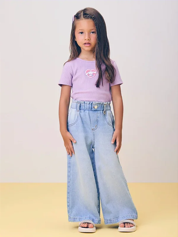Calça Jeans com Pingente momi