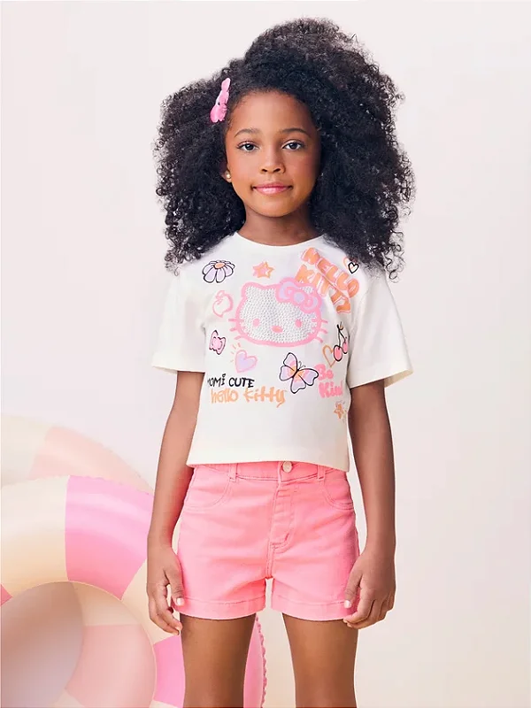 Blusa Hello Kitty com Strass momi