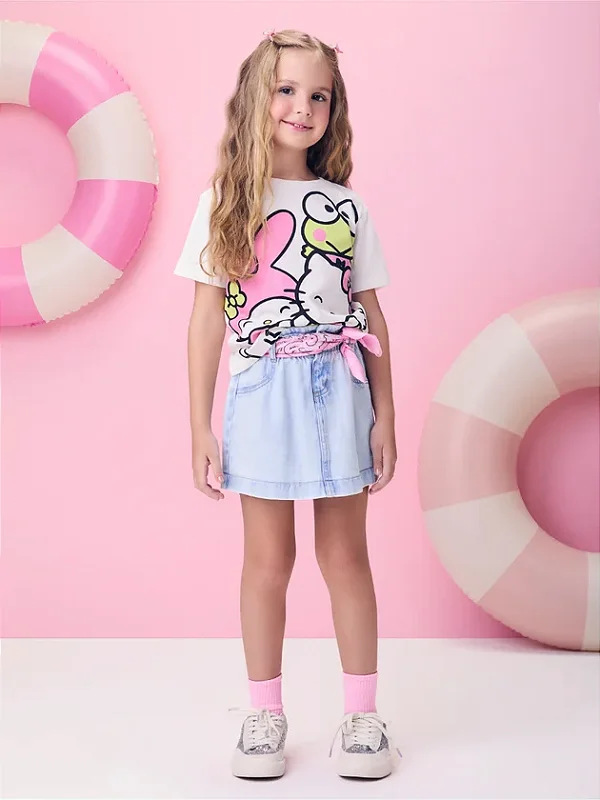 Blusa Off da Hello Kitty and Friends momi