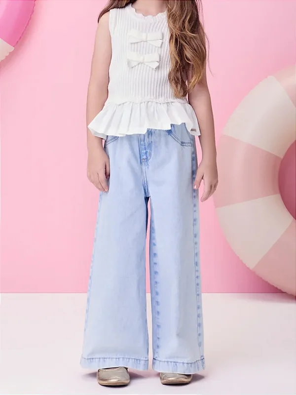 Calça Jeans com Cós Clochard momi