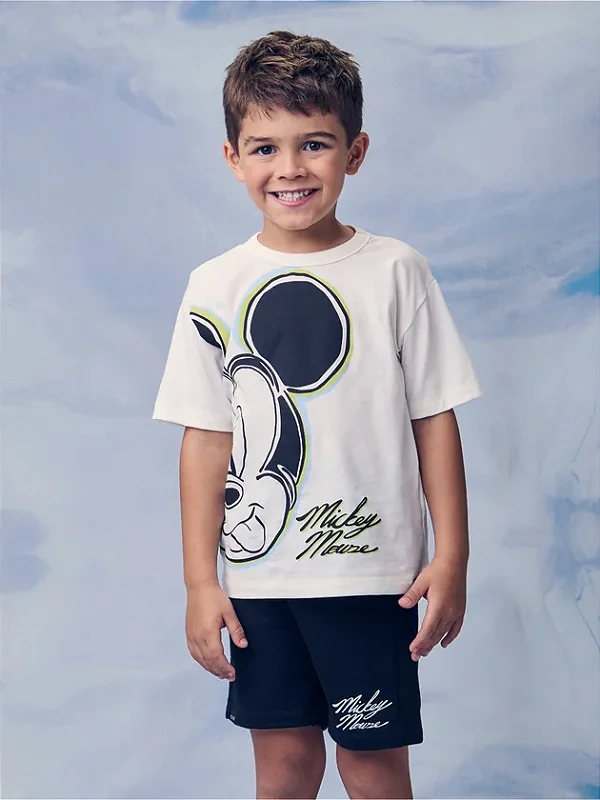Conjunto Preto e Branco do Mickey youccie