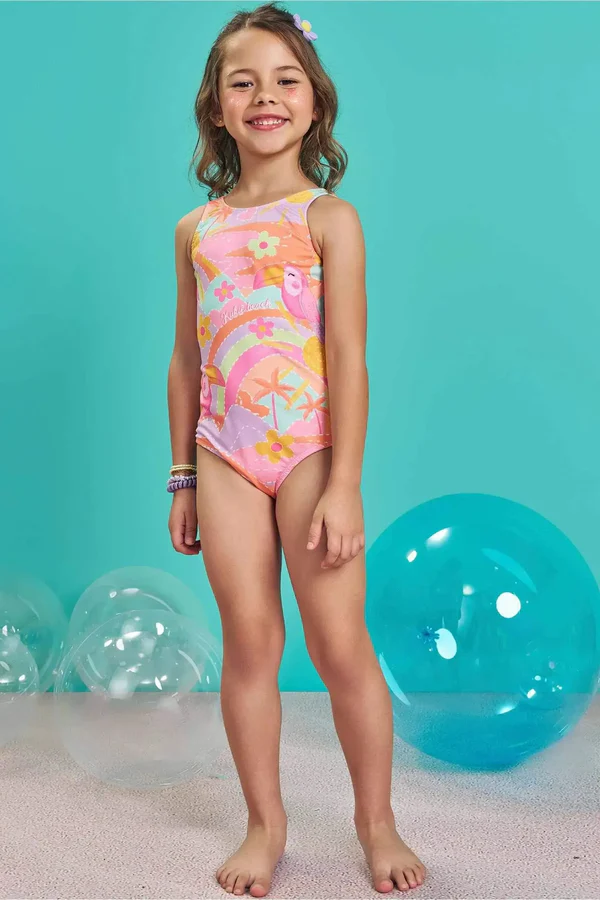 Maiô em Malha com Proteção UV 50+ Kukiê