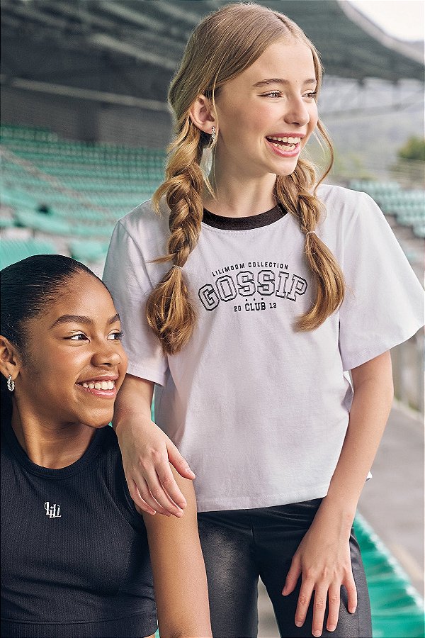 Blusa Over em Meia Malha  Lilimoon Teen Menina