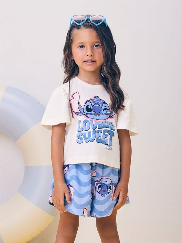 Conjunto do Stitch com Strass momi