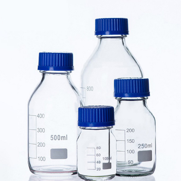 Frascos para reagente de vidro