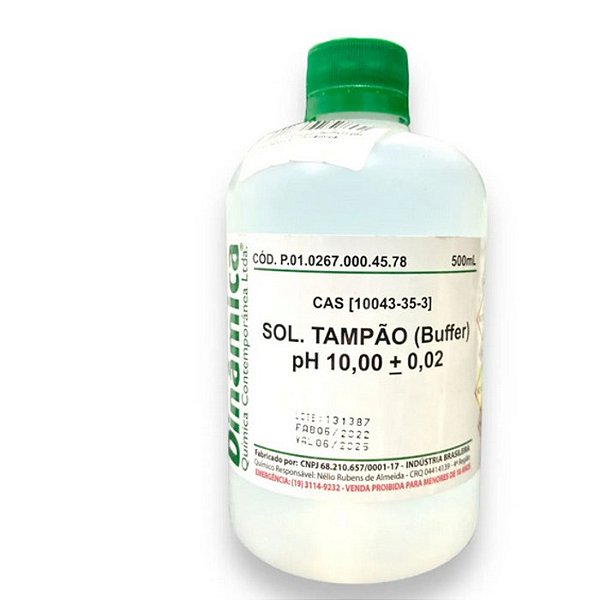 Solução Tampão pH 10,00 - 500mL