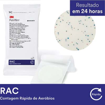 PLACA PETRIFILM RAC 24H CX/500 UND