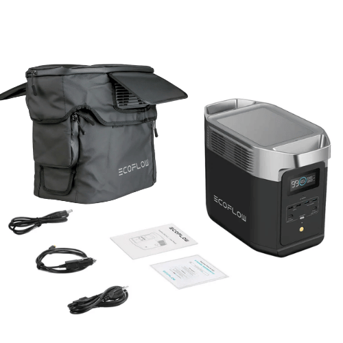 Kit Estação De Energia Portátil - Delta 2 (220V) + Bolsa EcoFlow