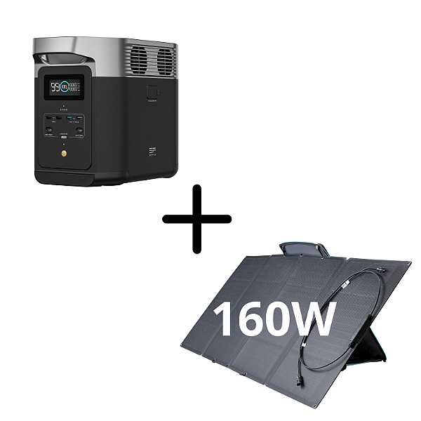 Kit Delta 2 + Placa solar 160W - EcoFlow