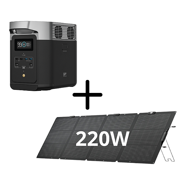Kit Delta 2 + Placa solar 220W - EcoFlow