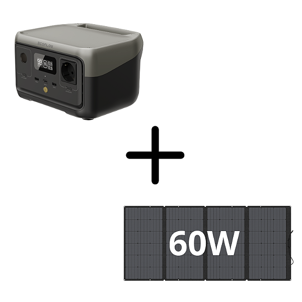 Kit River 2 + Placa Solar 60W - EcoFlow