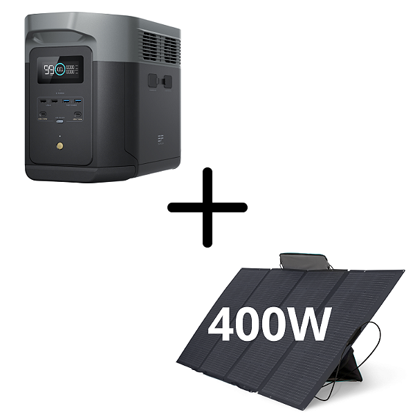Kit Delta 2 Max + Placa Solar 400W - EcoFlow