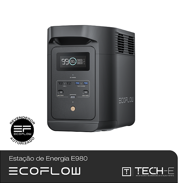 Estação de Energia Portátil - EcoFlow E980 I 980Wh - 500W (127 BR)