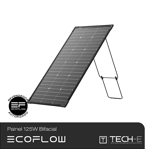 Painel Solar Portátil  - Bifacial 125W até 138W EcoFlow