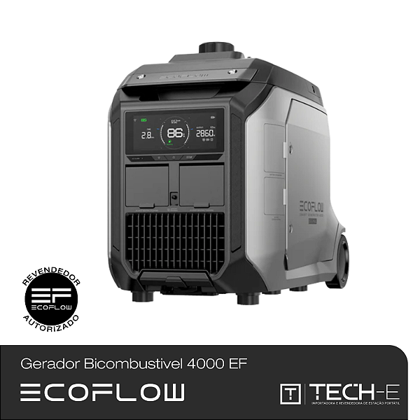 Gerador inteligente Bicombustível 4000 da EcoFlow
