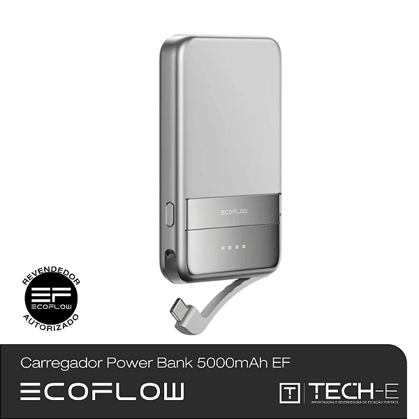 Carregador Power Bank 5000mAh 30W da EcoFlow